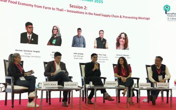 A panel discussion in progress on day 1 of the FoodTekPack conference in Greater Noida