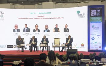 (L-R) K. Ravi, founder, Raas Intellisolutions; Ashish Pinto, chief human resources officer, Nesco; Shrikanth Ramamurthy, Parksons Packaging; Sushil Sharma, Sealed Air.